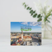 Kerstgroeten uit Olomouc, Tsjechië Briefkaart (Staand voorkant)