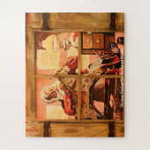 Kerstgroeten uit opa en oma legpuzzel (Verticaal)