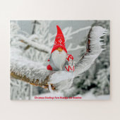 Kerstgroeten uit opa en oma legpuzzel (Horizontaal)