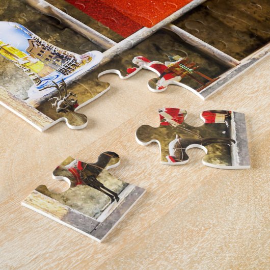 Kerstgroeten uit opa en oma legpuzzel (Zijkant)