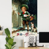 Kerstgroeten van 1911 poster (Thuiskantoor)