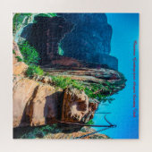 Kerstgroeten van Angels Landing Utah Legpuzzel (Horizontaal)