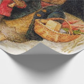 "Kerstgroeten" van Beatrix Potter Cadeaupapier (Hoek)