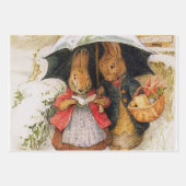 "Kerstgroeten" van Beatrix Potter Inpakpapier Vel (Voorkant)