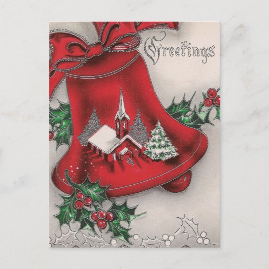 kerstgroeten van de  Kerk Briefkaart (Voorkant)