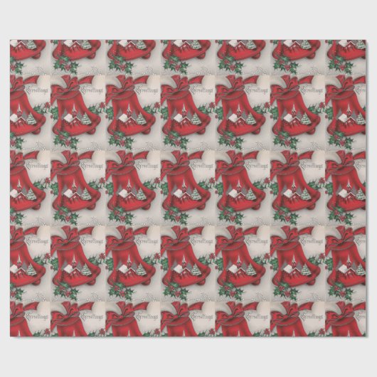 kerstgroeten van de Kerk Cadeaupapier (Vlak)