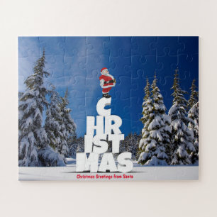 Kerstgroeten van de Kerstman Legpuzzel