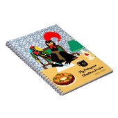 Kerstgroeten van de Portugese haan Notitieboek (Rechterzijde)