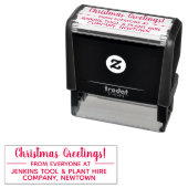 Kerstgroeten van het Bedrijf Zelfinktende Stempel (In situ)