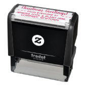 Kerstgroeten van het Bedrijf Zelfinktende Stempel (Product)