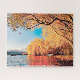 Kerstgroeten van Lake Tekapo Nieuw-Zeeland Legpuzzel