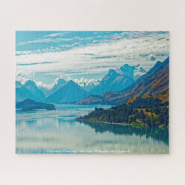 Kerstgroeten van Lake Wakatipu Nieuw-Zeeland Legpuzzel