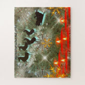 Kerstgroeten van mama en papa legpuzzel (Verticaal)