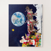 Kerstgroeten van mama en papa legpuzzel (Verticaal)