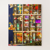 Kerstgroeten van mama en papa legpuzzel (Verticaal)