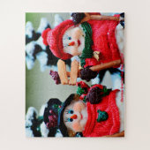 Kerstgroeten van mama en papa legpuzzel (Verticaal)