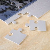 Kerstgroeten van mama en papa legpuzzel (Zijkant)