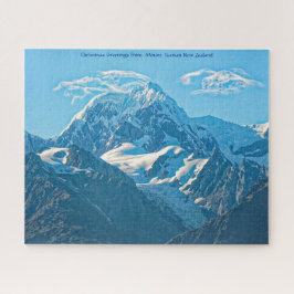 Kerstgroeten van Mount Tasman Nieuw-Zeeland Legpuzzel