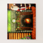 Kerstgroeten van Sinterklaas Legpuzzel (Verticaal)