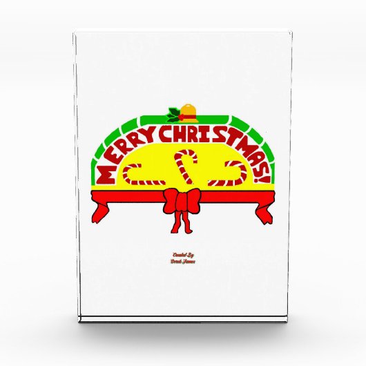 Kerstgroeten Verticaal fotoblok (Voorkant)