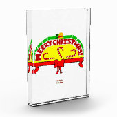 Kerstgroeten Verticaal fotoblok (Links)