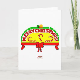 Kerstgroeten Verticaal Wenskaart Kaart