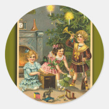 Kerstgroeten Victoriaans kunst Xmas Kaarten