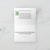 Kerstgroeten voor Natuurprojecten Feestdagen Kaart (Binnen)