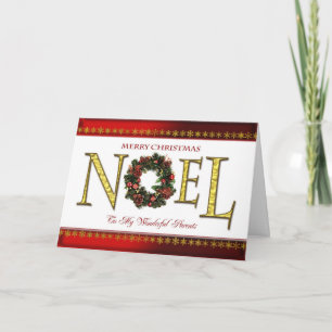 Kerstgroeten voor ouders feestdagen kaart