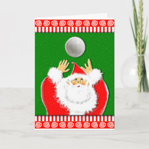 Kerstgroeten voor Volleybal Feestdagen Kaart