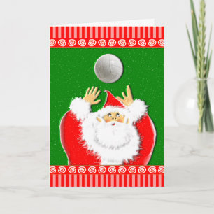 Kerstgroeten voor Volleybal Feestdagen Kaart