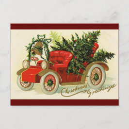 "Kerstgroeten" Vrachtwagen Kerstboom Briefkaart