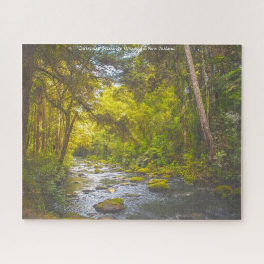 Kerstgroeten Whangarei Nieuw-Zeeland Legpuzzel (Horizontaal)
