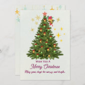 Kerstgroetenkaart Kaart (Voorkant / Achterkant)