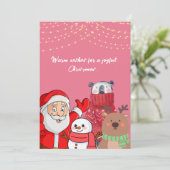 Kerstgroetenkaart kaart (Staand voorkant)