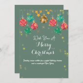 Kerstgroetenkaart Kaart (Voorkant / Achterkant)