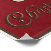 KerstgroetenKid Peking voor Kerstman Poster (Hoek)