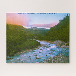 Kerstgroetings Lake Wanaka Nieuw-Zeeland Legpuzzel