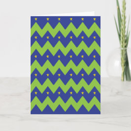 Kerstgroetkaart/Envelope "Kerstbomen" Feestdagen Kaart