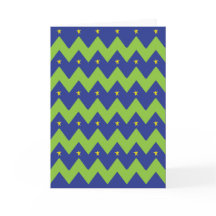 Kerstgroetkaart/Envelope "Kerstbomen"