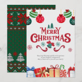 Kerstgroetkaart Feestdagenkaart (Voorkant / Achterkant)