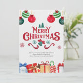 Kerstgroetkaart Feestdagenkaart (Staand voorkant)