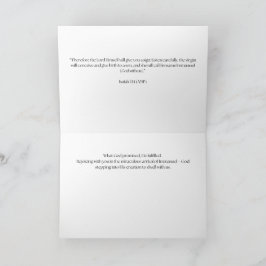 Kerstgroetkaart Jesaja 7:14 (5x7) Bedankkaart