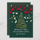 Kerstgroetkaart Kaart (Voorkant / Achterkant)