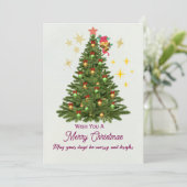 Kerstgroetkaart Kaart (Staand voorkant)