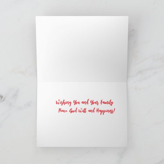 Kerstgroetkaart Kaart (Binnen)