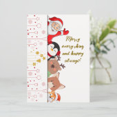 Kerstgroetkaart Kaart (Staand voorkant)