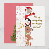 Kerstgroetkaart Kaart (Voorkant / Achterkant)