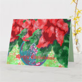 Kerstgroetkaart: Kerstgevoel Kaart (Gele Bloem)