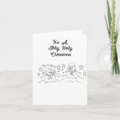 Kerstgroetkaart: Mijnheer en Mevrouw Frosty Feestdagen Kaart (Voorkant)